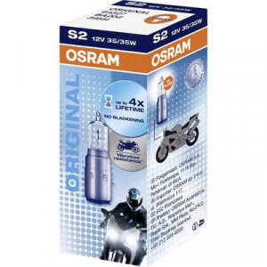 OSRAM Motorkerékpár izzó, Line Extender S2 12 V 12 V BA20d (O) 14.7 mm 64327