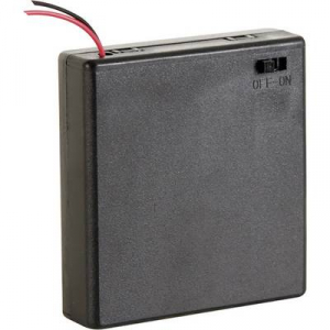 Velleman BH341BS Elemtart&oacute; 4x Ceruza (AA) K&aacute;beles (H x Sz x Ma) 70 x 65 x 19 mm