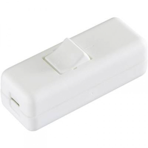 interBär 2 pólusú zsinórkapcsoló, 10 A 250 V/AC, fehér