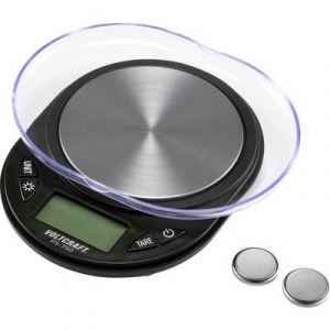 VOLTCRAFT PS-750 Zsebmérleg Mérési tartomány (max.) 750 g Leolvashatóság 0.1 g Elemekről üzemeltetett Fekete