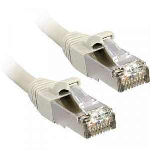 RJ45 Hálózat Csatlakozókábel CAT 6 F/UTP 2.00 m Szürke Védővel LINDY