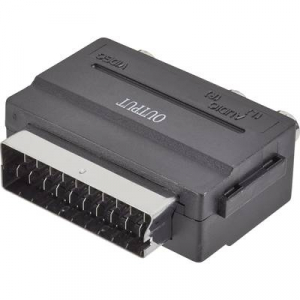 SpeaKa Professional SCART / RCA Átalakító [1x SCART dugó - 3x RCA alj] Fekete
