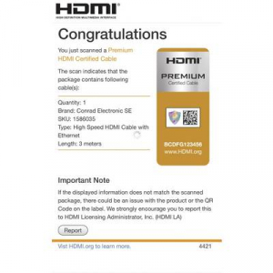 Prémium HDMI 4k/Ultra-HD Csatlakozókábel[1x HDMI dugó - 1x HDMI dugó]3.00 mFeketeSpeaKa Professional