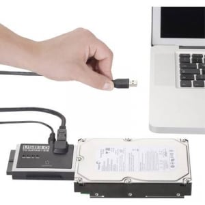 Átalakító USB 3.0-ról IDE+SATA-ra, Renkforce