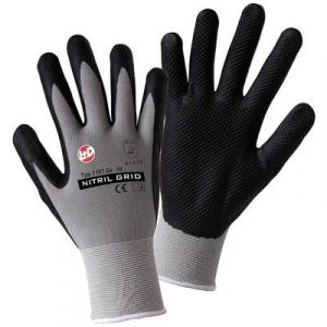 L+D worky NITRIL GRID 1167-9 Nylon Munkakesztyű Méret (kesztyű): 9, L EN 388:2016 CAT II 1 pár