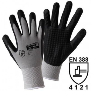 L+D worky NITRIL GRID 1167-8 Nylon Munkakesztyű Méret (kesztyű): 8, M EN 388 CAT II 1 pár