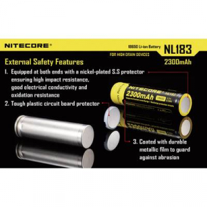 NiteCore NL183 Speciális akku 18650 Lítiumion 3.7 V 2300 mAh