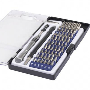 Multimédiás mikro BIT csavarhúzó készlet, telefon és laptop szereléshez 58 részes Basetech 1430586