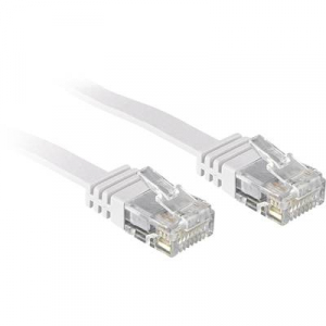 RJ45 Hálózat Csatlakozókábel CAT 6 U/UTP 3.00 m Fehér Védővel LINDY