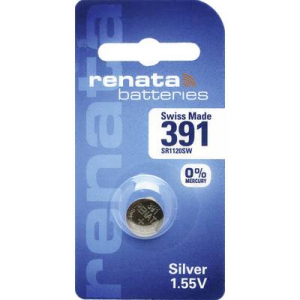 391 gombelem, ezüstoxid, 1,55V, 50 mAh, Renata SR1120W, SR55, SR1121, V391, D391, 609, L, 280-30, SB-BS, SB-ES, RW40