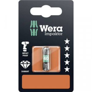 Gyémántbevonatos ötvözött szerszámacél Torx BIT T 40 Wera 867/1 IMP DC SB SiS 05073927001
