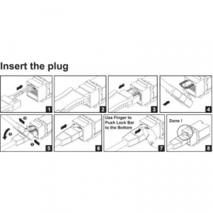 RJ45 beépíthető modul reteszeléssel, Keystone CAT 6, renkforce KSV10