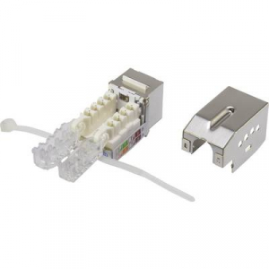 RJ45 beépíthető modul reteszeléssel, Keystone CAT 6, renkforce KSV10
