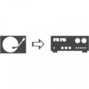 SpeaKa Professional RCA / DIN csatlakozó Audio Y adapter [1x Dióda dugó, 5 pólusú (DIN) - 2x RCA alj] Fekete