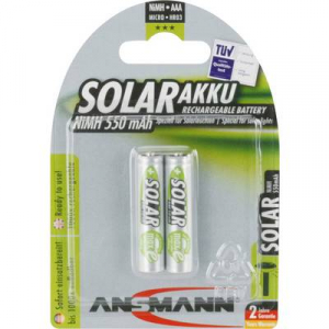 Mikroceruza akku AAA NiMH, 1,2V 550 mAh, 2 db, Ansmann maxE HR3, HR03, UO100557, DC2400, DC2400B4N, LR03