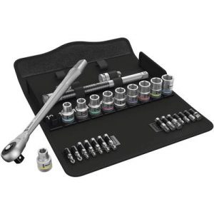 Racsnis dugókulcs készlet, króm-molibdén 1/2''  (12.5 mm) Wera Zyklop Metal 8100 SC 7
