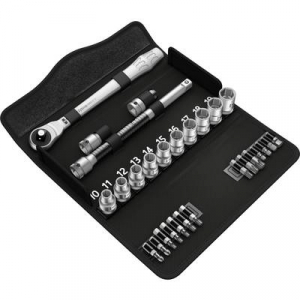 Racsnis dugókulcs készlet, króm-molibdén 1/2''  (12.5 mm) Wera Zyklop Metal 8100 SC 7
