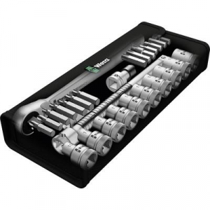 Racsnis dugókulcs készlet, króm-molibdén 1/2''  (12.5 mm) Wera Zyklop Metal 8100 SC 7