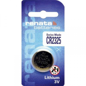 CR2325 lítium gombelem, 3 V, 190 mA, Renata BR2325, DL2325, ECR2325, KCR2325, KL2325, KECR2325, LM2325