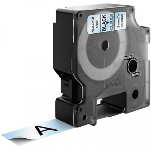 DYMO feliratozószalag D1, 19mm, átlátszó/fekete, S0720820
