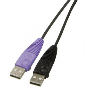 2 portos USB-s KVM switch, (billentyűzet, video, egér) elosztó, DVI kimenettel Aten CS682-AT