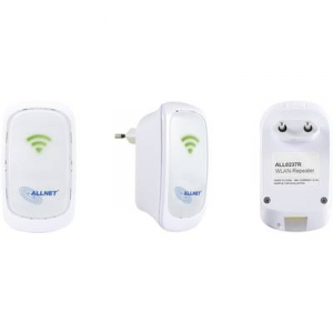 WLAN repeater, hatótáv növelő 300 MBit/s 2.4 GHz Allnet ALL0237R