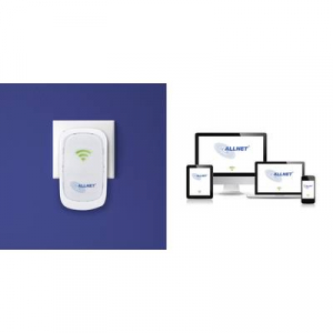 WLAN repeater, hatótáv növelő 300 MBit/s 2.4 GHz Allnet ALL0237R