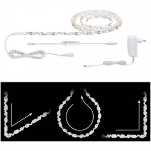 Paulmann LED csík alap készlet Dugóval 12 V 300 cm Melegfehér FlexLED 3D 78962