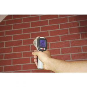 Infra hőmérő, harmatpont mérő műszer, penészesedés jelzéssel Voltcraft IR-SCAN-350RH/2