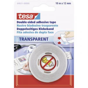 Kétoldalú ragasztószalag 10m x 12 mm Tesa® PP 64621