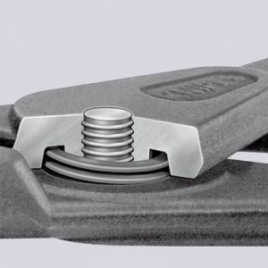 Seeger gyűrű fogó Alkalmas Külső csapágygyűrűk 10-25 mm Hegy forma Hajlított, 90° Knipex 49 41 A11