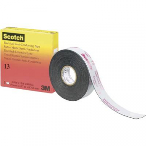 Kaucsuk szalag 4,5 m x 19 mm, fekete 3M Scotch 13, tartalom: 1 tekercs