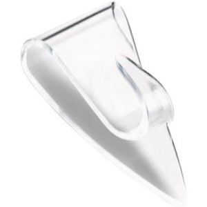 Kétoldalas ragasztós akasztó, átlátszó, TESA®POWERSTRIPS® Deco