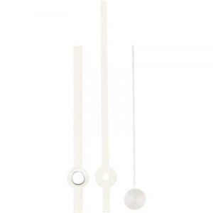 Óramutató készlet, alumínium, fehér 80X60 mm, Standard