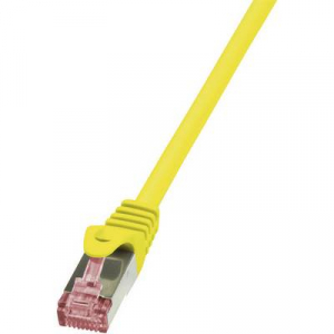 RJ45 Hálózati csatlakozókábel, CAT 6 S/FTP [1x RJ45 dugó - 1x RJ45 dugó] 0,25 m, sárga LogiLink