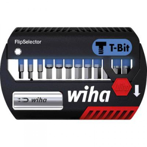 Wiha bitkészlet FlipSelector T-bit 25 mm hatszög 13 db. 1/4 ''  Wiha 41825 6,3 mm (1/4) Hossz:25 mm 1 készlet Bitek egy műanyag dobozban