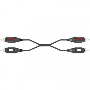 SpeaKa Professional RCA Audio Csatlakozókábel [2x RCA dugó - 2x RCA dugó] 0.50 m Fekete