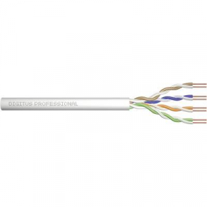 Digitus ACU-4611-305 Hálózati kábel CAT 6 U/UTP 4 x 2 x 0.25 mm2 Élénk szürke (RAL 7035) 305 m