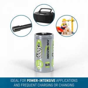 Ansmann maxE HR20 Góliátakku NiMH 5000 mAh 1.2 V 1 db