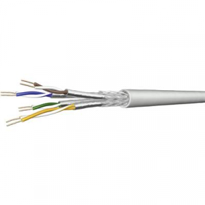 DRAKA 1001134-00100RW Hálózati kábel CAT 7 S/FTP 4 x 2 x 0.13 mm2 Szürke méteráru