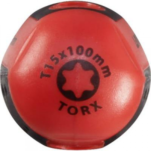Torx csavarhúzó Méret T 15 Penge hossz: 100 mm TOOLCRAFT