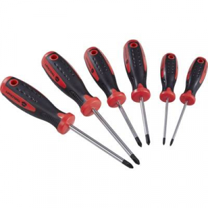 Műhely Kereszthornyú csavarhúzó PH/PZ 6 részes TOOLCRAFT