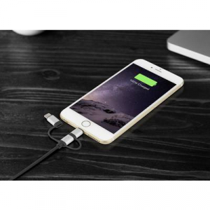 Renkforce Apple iPad/iPhone/iPod, USB 2.0 Csatlakozókábel [1x USB 2.0 dugó, A típus - 1x USB 2.0 dugó, mikro B típus, Apple Dock dugó Lightning, USB-C