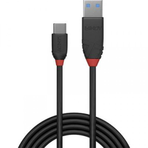 LINDY USB 3.1 (Gen 2) Csatlakozókábel [1x USB 3.1 dugó, A típus - 1x USB-C™ dugó] 1.00 m Fekete