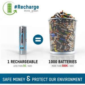 Mikroceruza akku AAA NiMH, 1,2V 800 mAh, 2 db, Ansmann Dect maxE HR3, HR03, UO100557, DC2400, DC2400B4N, LR03