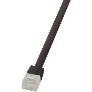 RJ45 Hálózati csatlakozókábel, CAT 6 U/UTP [1x RJ45 dugó - 1x RJ45 dugó] 10 m, fekete LogiLink CF2093U