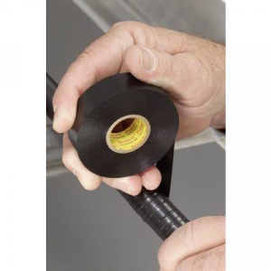 Időjárásálló elektromos szigetelőszalag, 6 m x 19 mm, fekete, 3M Super 33+, 80-6108-3380-0