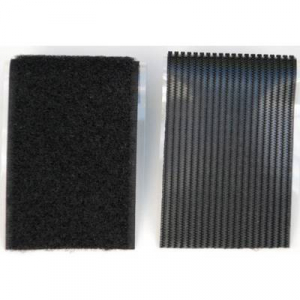 Ragasztható tépőzár, fali szerszámtároló, 1 pár 500 mm x 50 mm fekete színű Tru Components 730-330-2