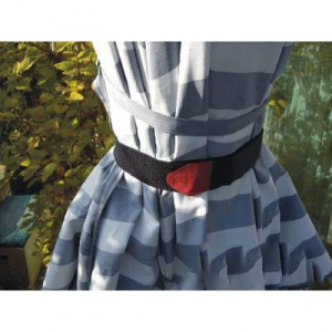 Tépőzár Pánttal Bolyhos és horgos fél (H x Sz) 600 mm x 38 mm Fekete, Piros TRU COMPONENTS 690-330-Bag 2 db