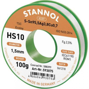 Ólommentes forrasztóhuzal 1,5mm/100g